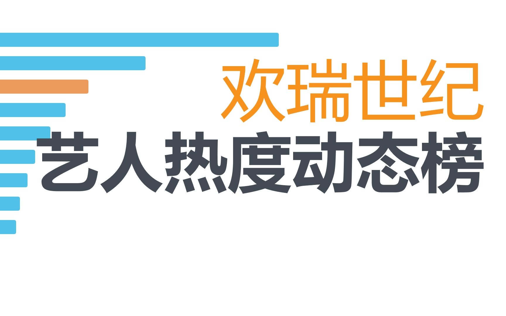 欢瑞世纪旗下艺人热度动态榜,你支持谁?哔哩哔哩bilibili