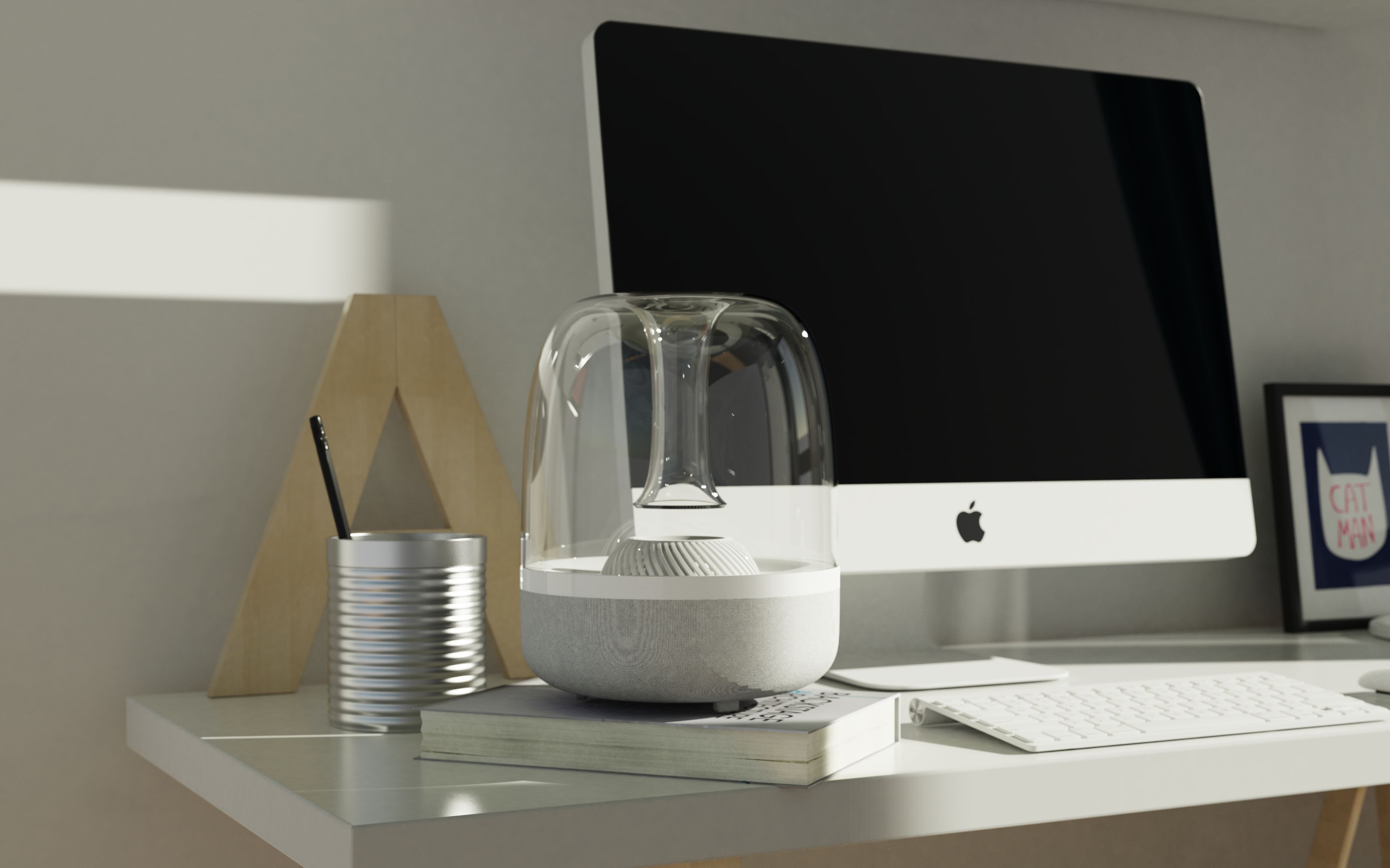 犀牛keyshot哈曼卡顿音响室内场景渲染蒙奇老师