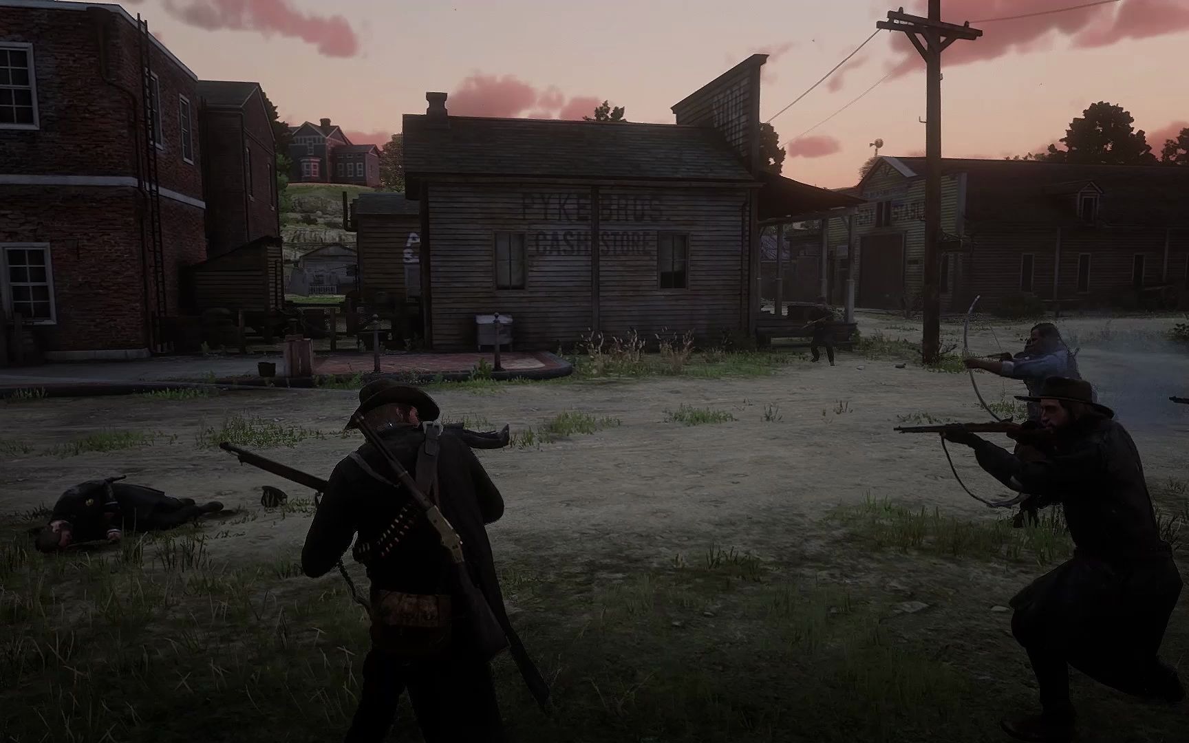 活动作品荒野大镖客2当范德林格帮众杀回黑水镇