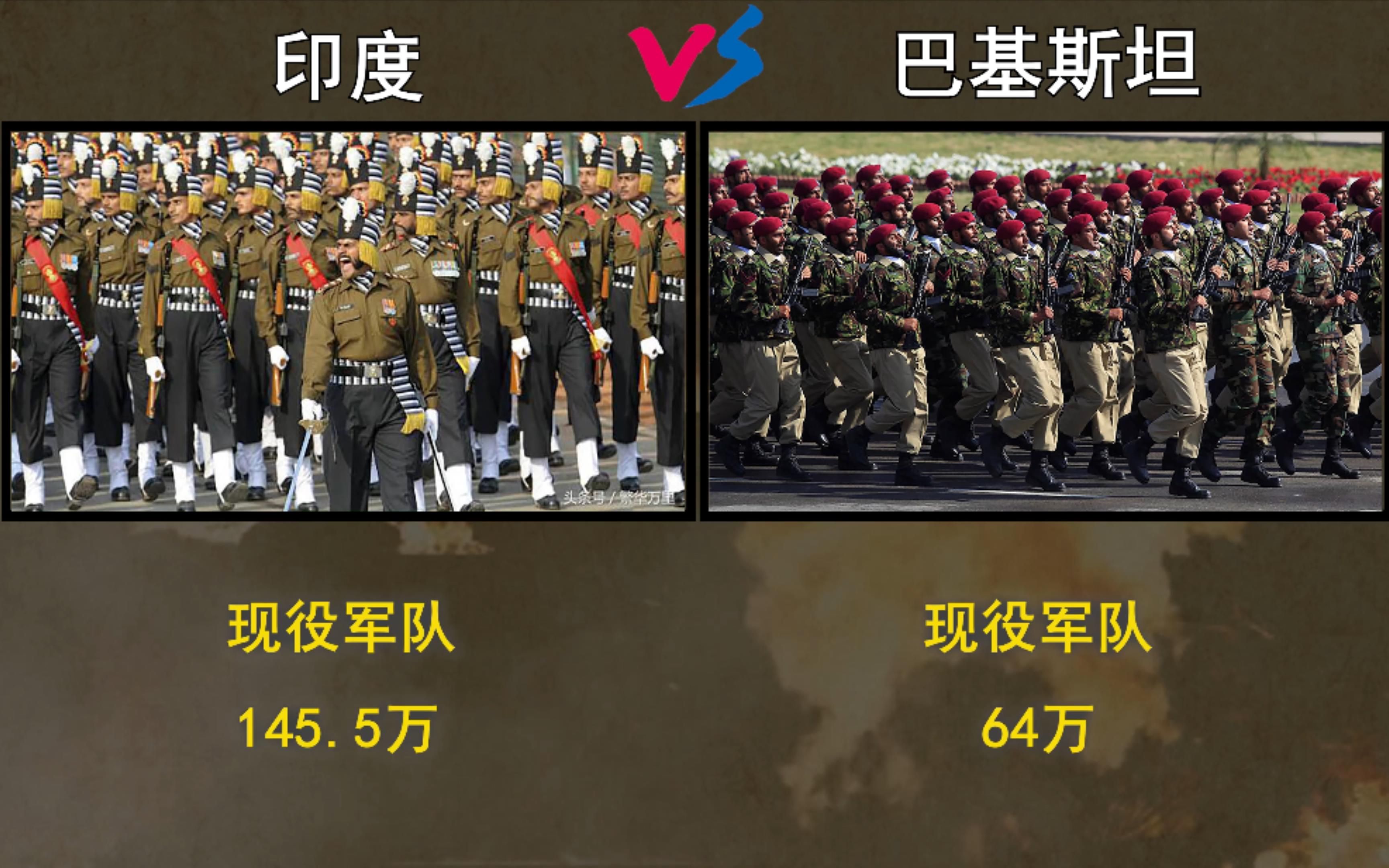 印度军力和巴基斯坦军力对比