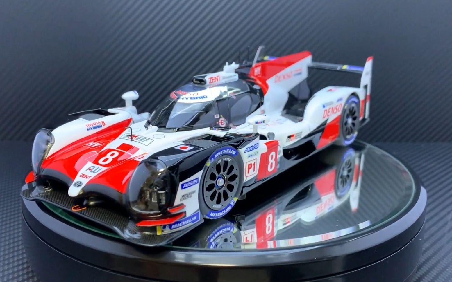 田宫 1/24 丰田 toyota ts050 hybrid 2018勒芒冠军车 民用模型制作