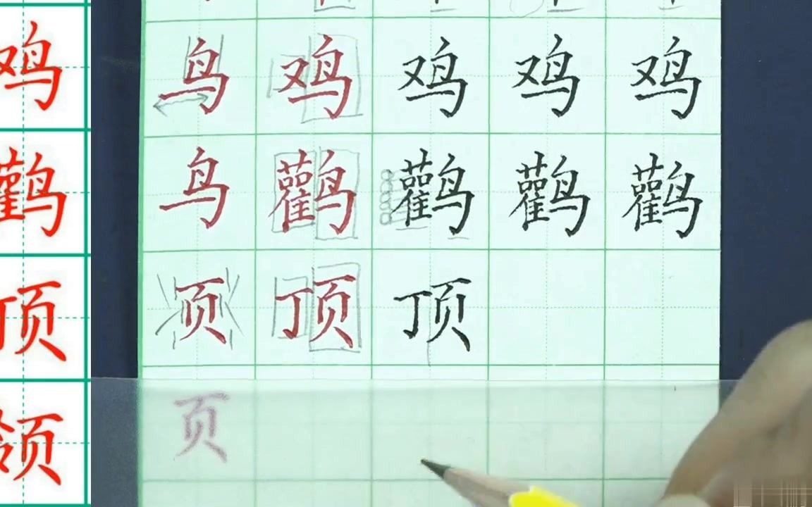 硬笔书法教学(妙笔生花)【第16节】左右结构字书写规律之右偏_13