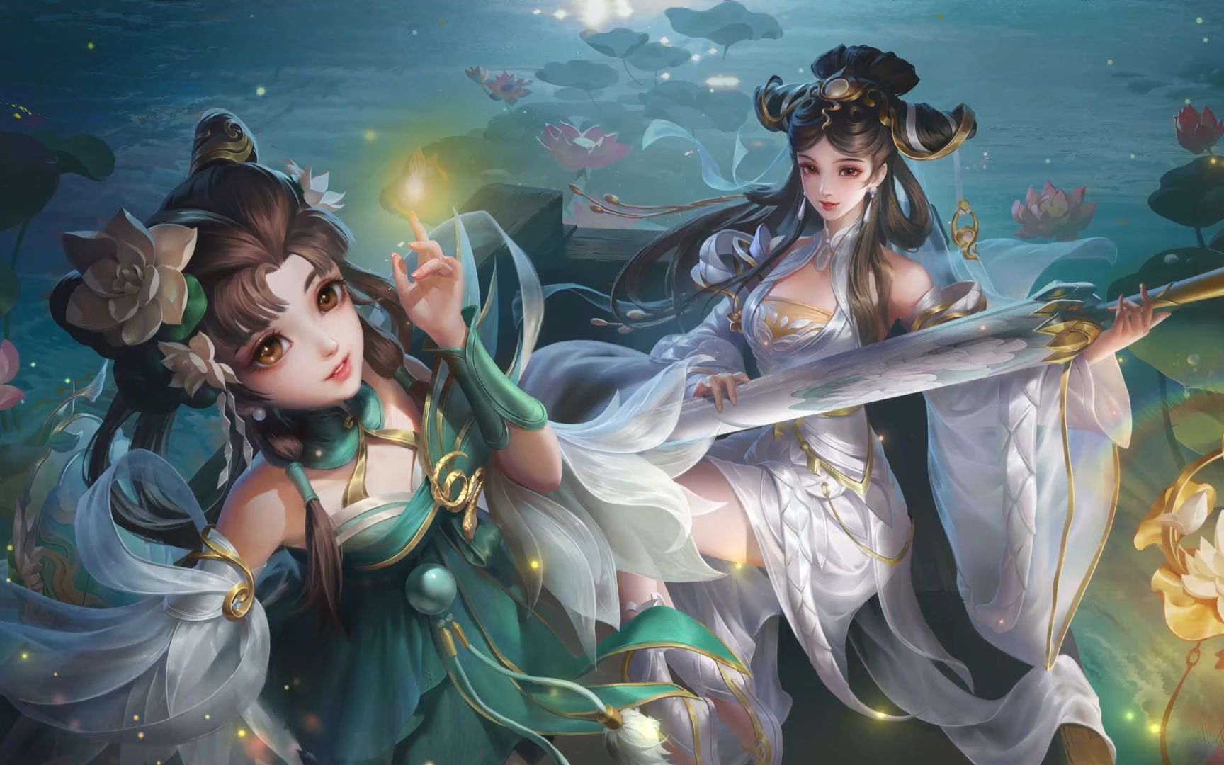 大小乔青白蛇重做完成!最终效果预览!特效优化但仅改必要部分!