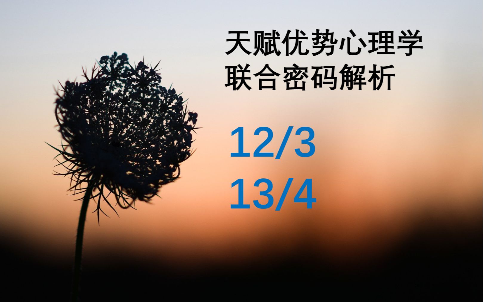 [图]案例分析 - 12/3 & 13/4