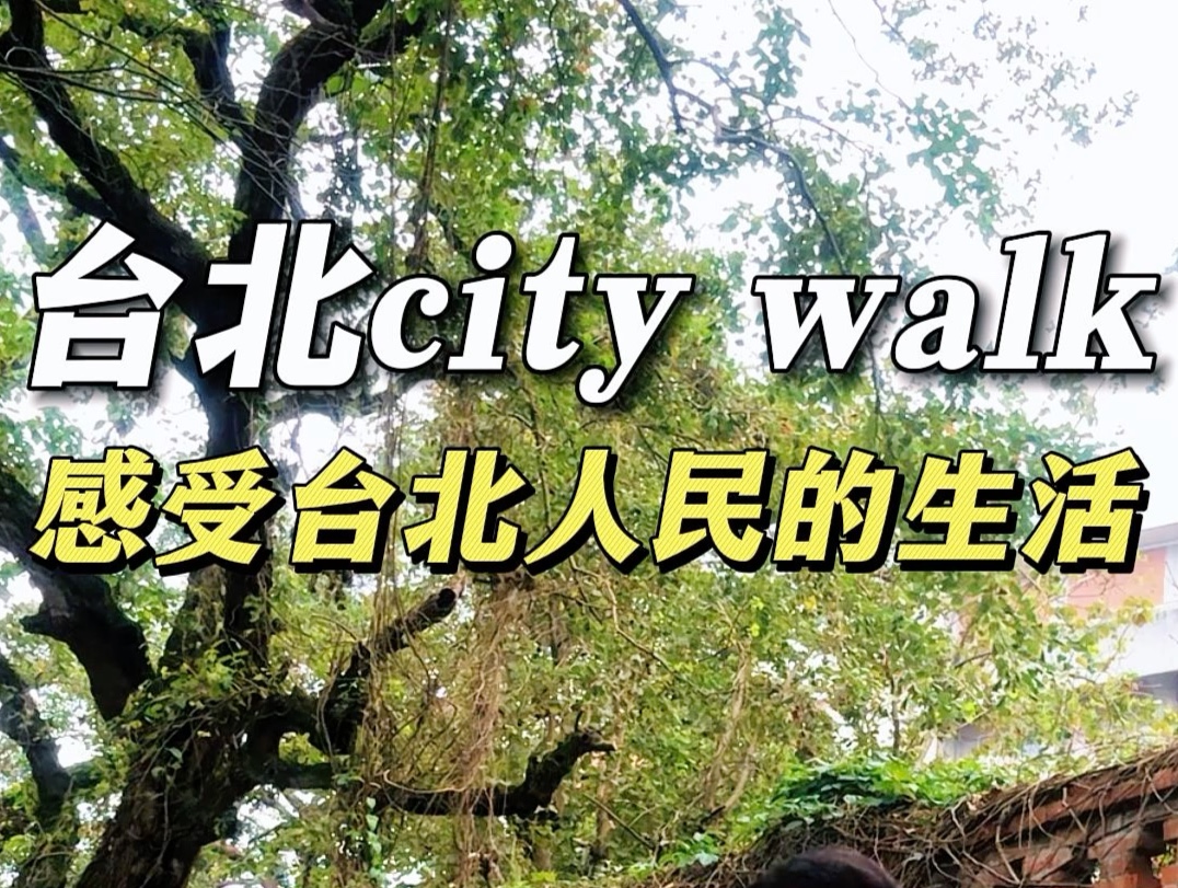 台北citywalk,感受台湾人民的生活#台湾旅游 #旅行vlog #台湾哔哩哔哩bilibili