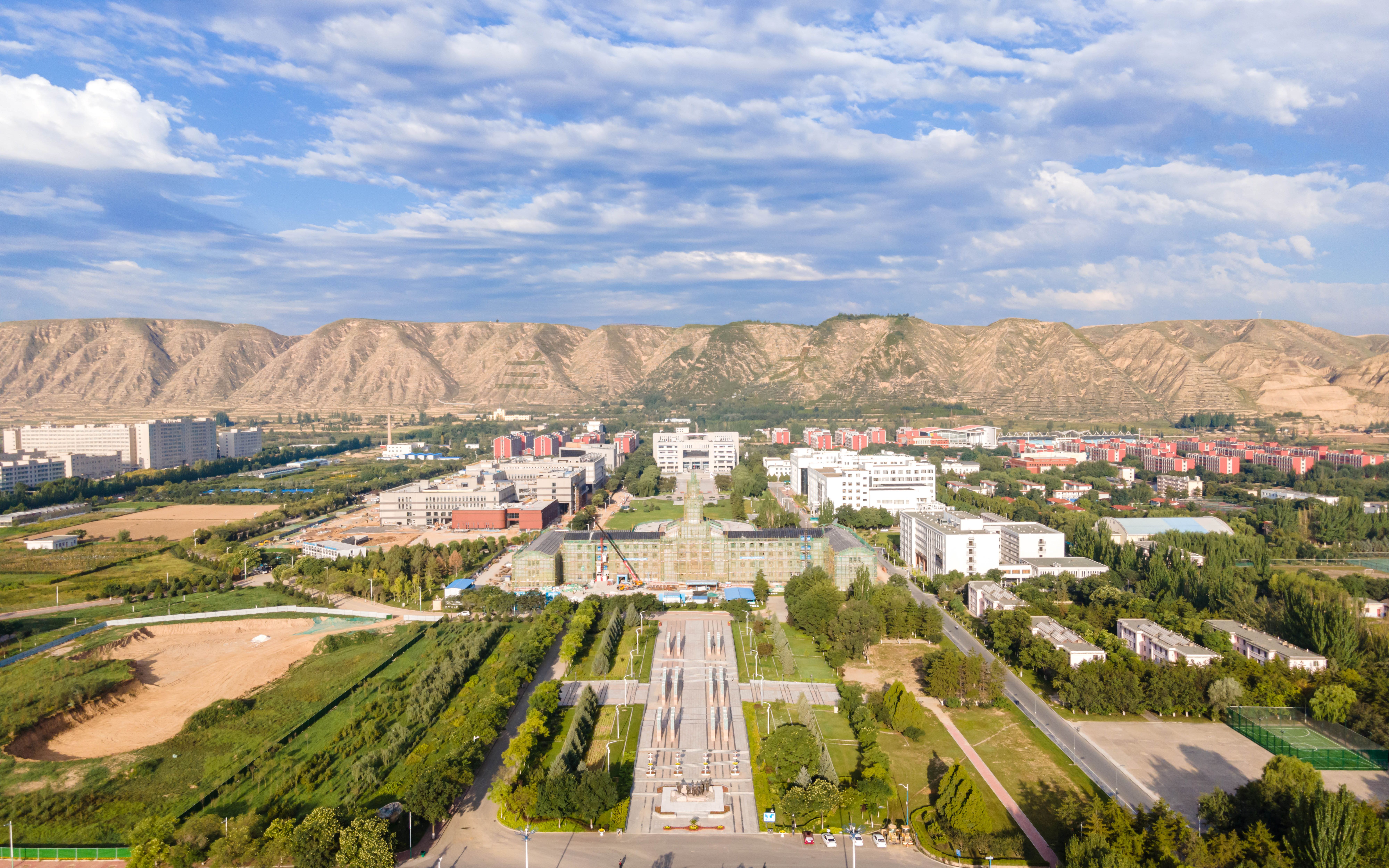 [图]航拍兰州大学（榆中校区）｜DJI Mavic Air 2上手一周成果