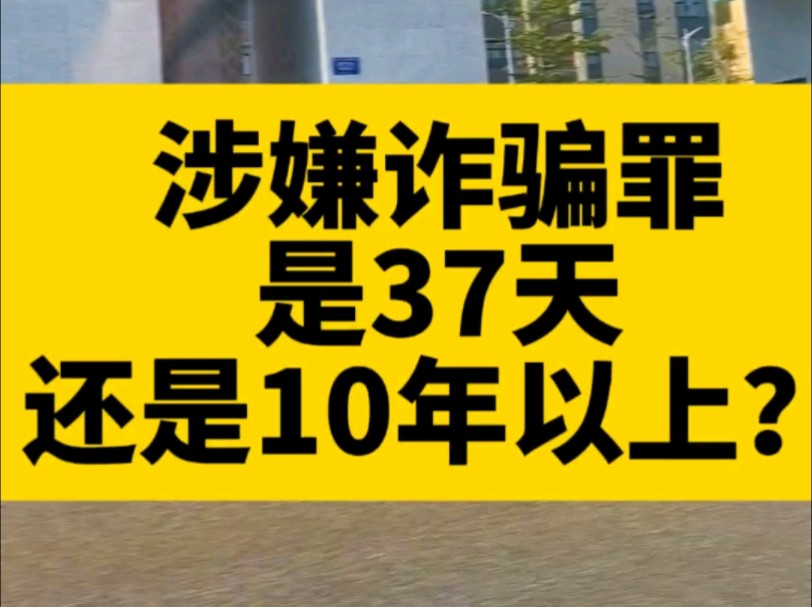 涉嫌诈骗罪是37天还是10年以上?做生意一定要擦亮眼睛!哔哩哔哩bilibili