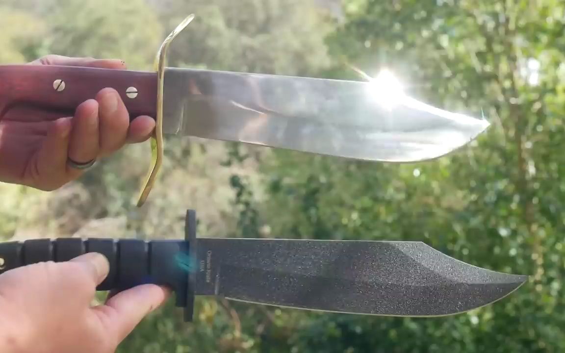 [图]Cold Steel 美国冷钢 81B Wild West Bowie Rosewood 1090 Fixed Fixed Blade 荒野西部博伊刀