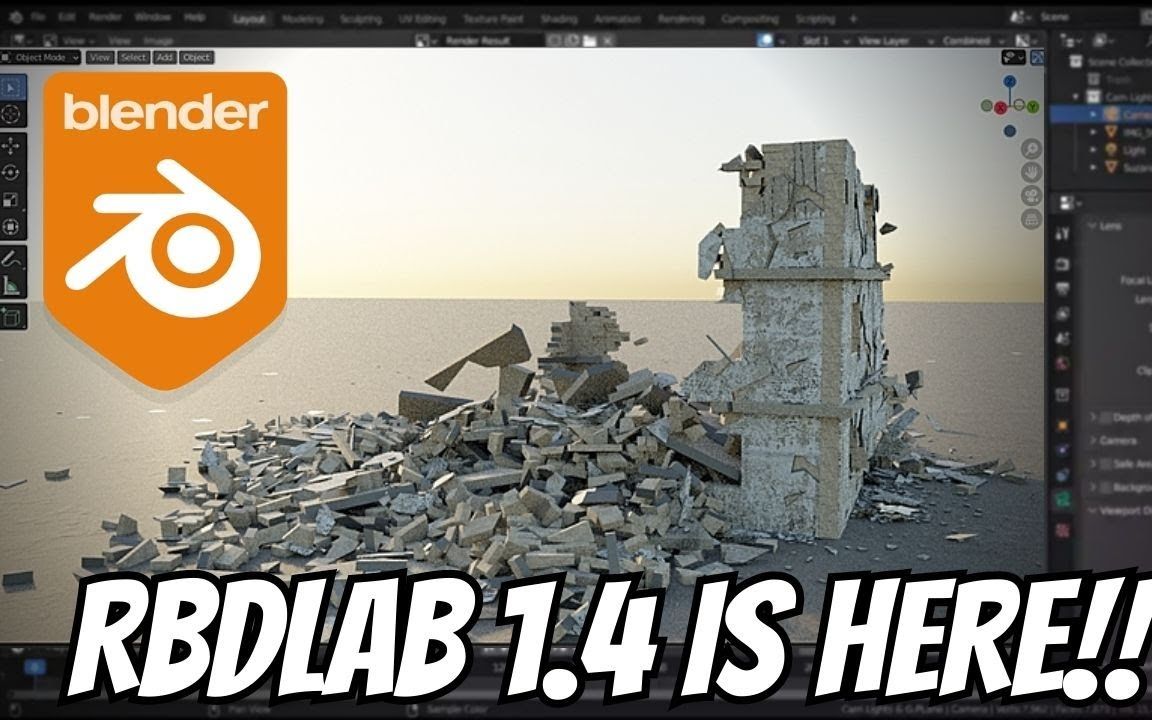 Blender RBDLAB 1.4 插件哔哩哔哩bilibili