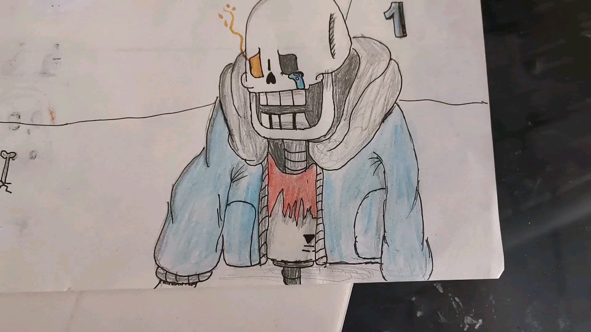 undertale绘画全然不信帕派瑞斯第2期
