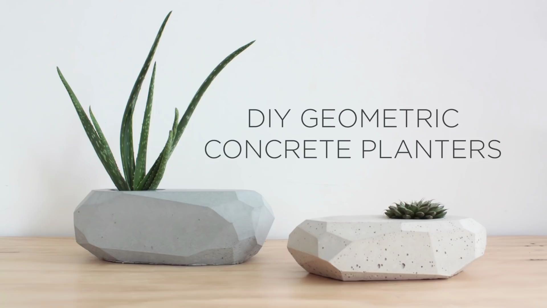 【手工制作】几何形水泥花盆(DIY Geometric Concrete Planters)哔哩哔哩bilibili