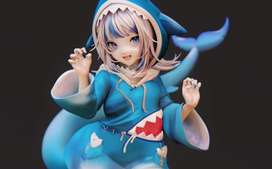 【分享】一些粉丝自制的gura手办or模型