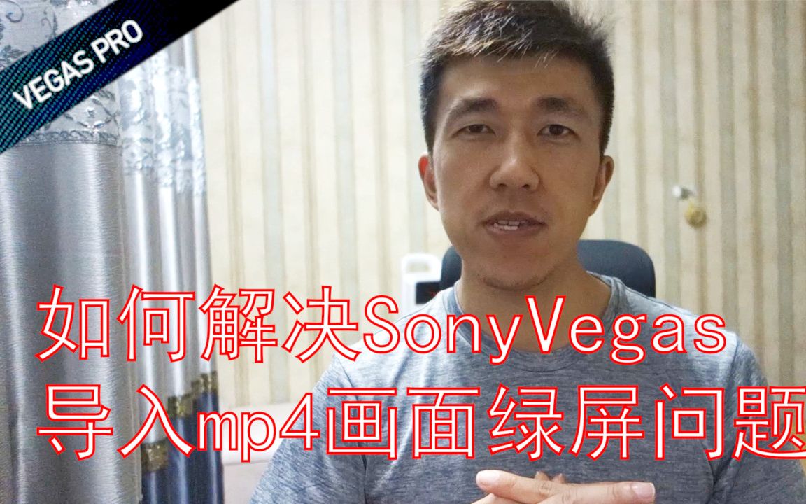 VLOG 26 如何解决SonyVegas导入mp4画面绿屏问题哔哩哔哩bilibili