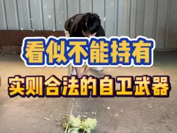 Télécharger la video: 看似不能持有！实际上是完全合法携带的自卫武器～