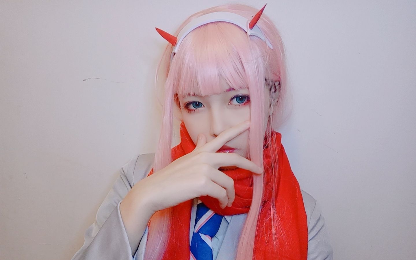 【空梓】darling in the franxx/difx——02(cos妆面流程)_哔哩哔哩