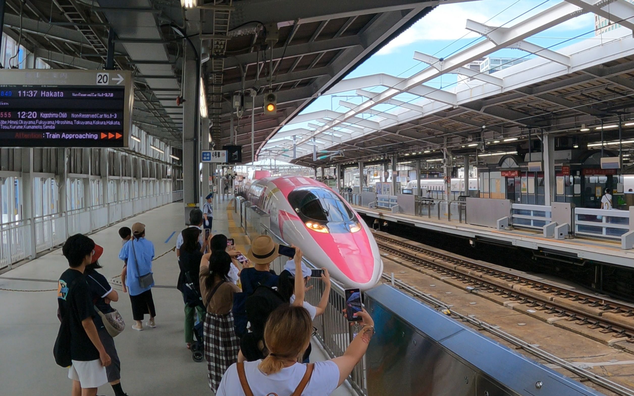 jr山阳新干线 回声号(kodama)838号 终到新大阪站