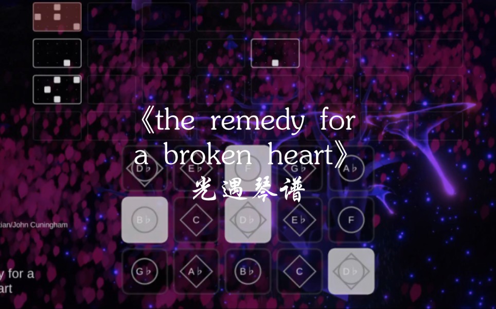 [图]光遇琴谱《the remedy for a broken heart》完整skystudio谱