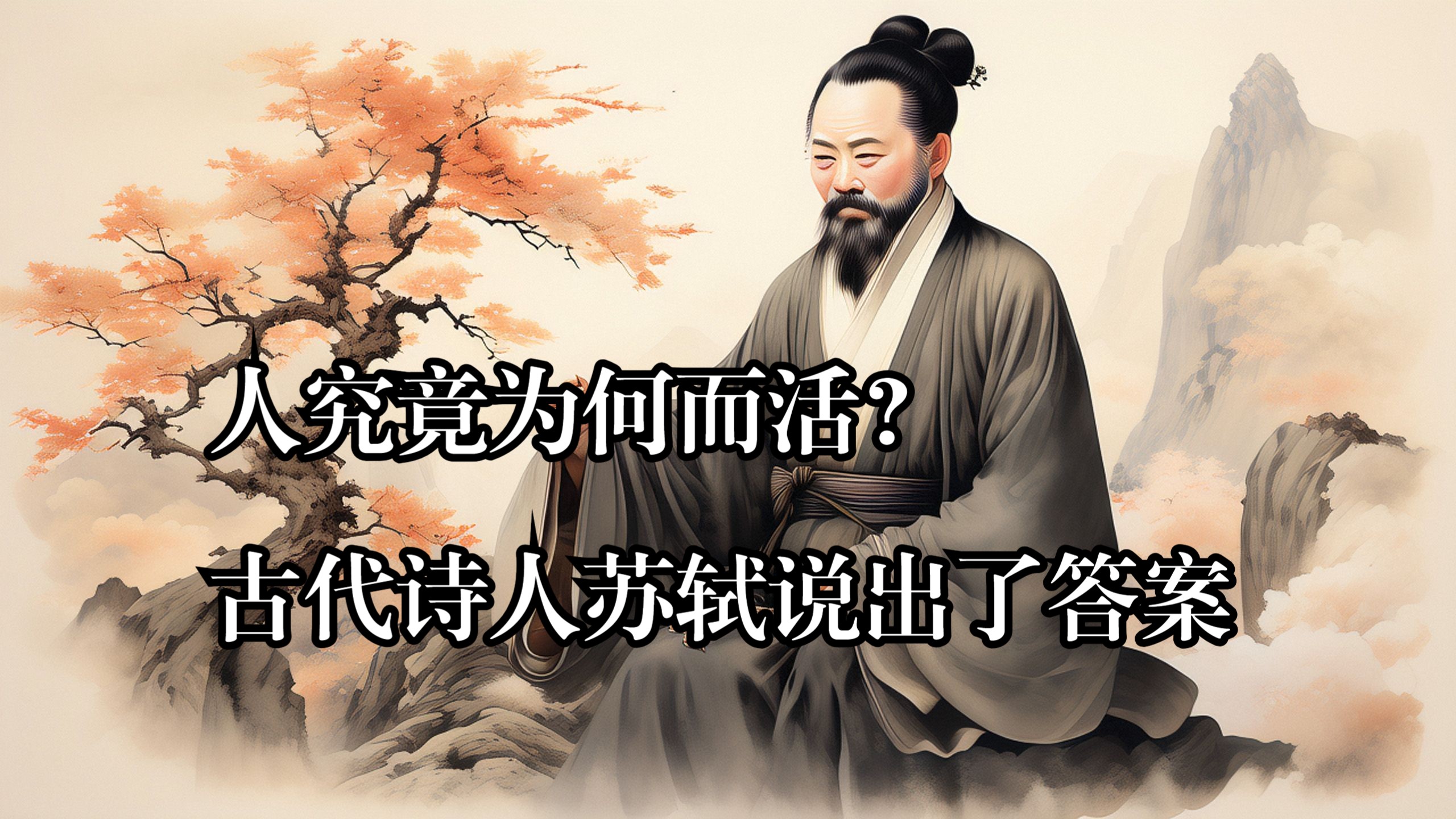 人究竟为何而活?古代诗人苏轼说出了答案