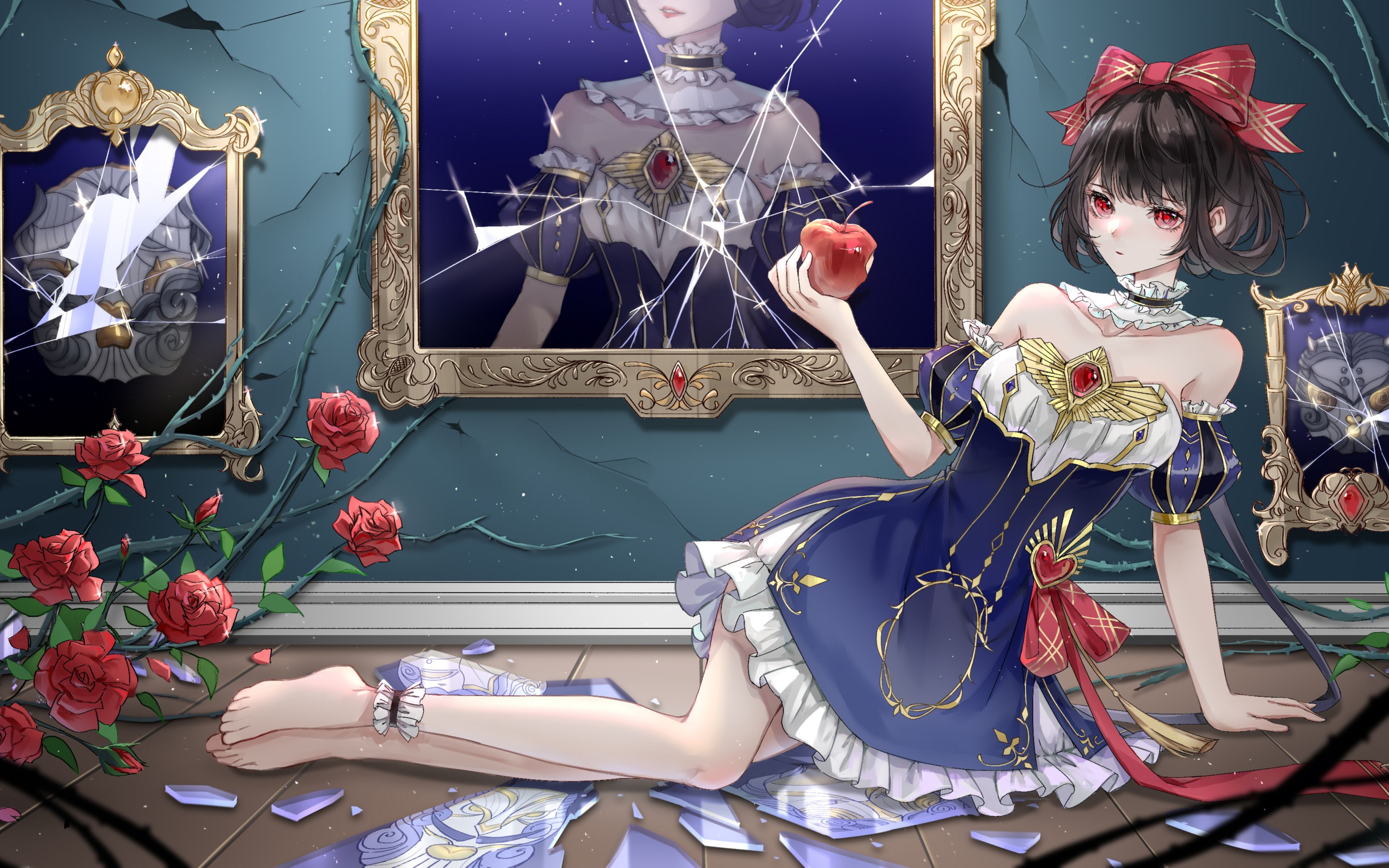 【绘画过程】面灵气「虚镜惑语」