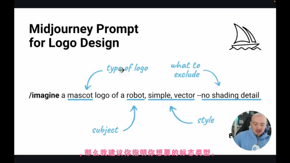 如何使用midjourney設計logo-2023-3-22 23:47:16