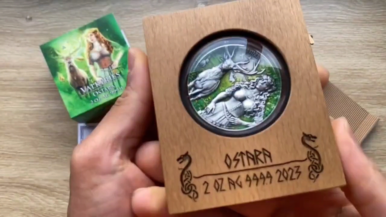 银币欣赏:日耳曼女神-奥斯塔拉,象征着春天的苏醒和绽放