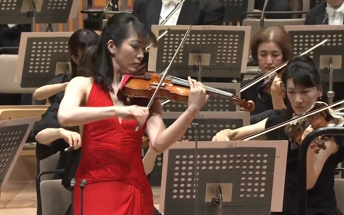 布鲁赫小提琴协奏曲——“红衣胜火 美不胜收”颜琴双绝 诹访内晶子哔哩哔哩bilibili