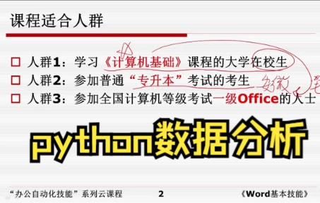 [图]【python数据分析】Word基础篇-0开篇序言