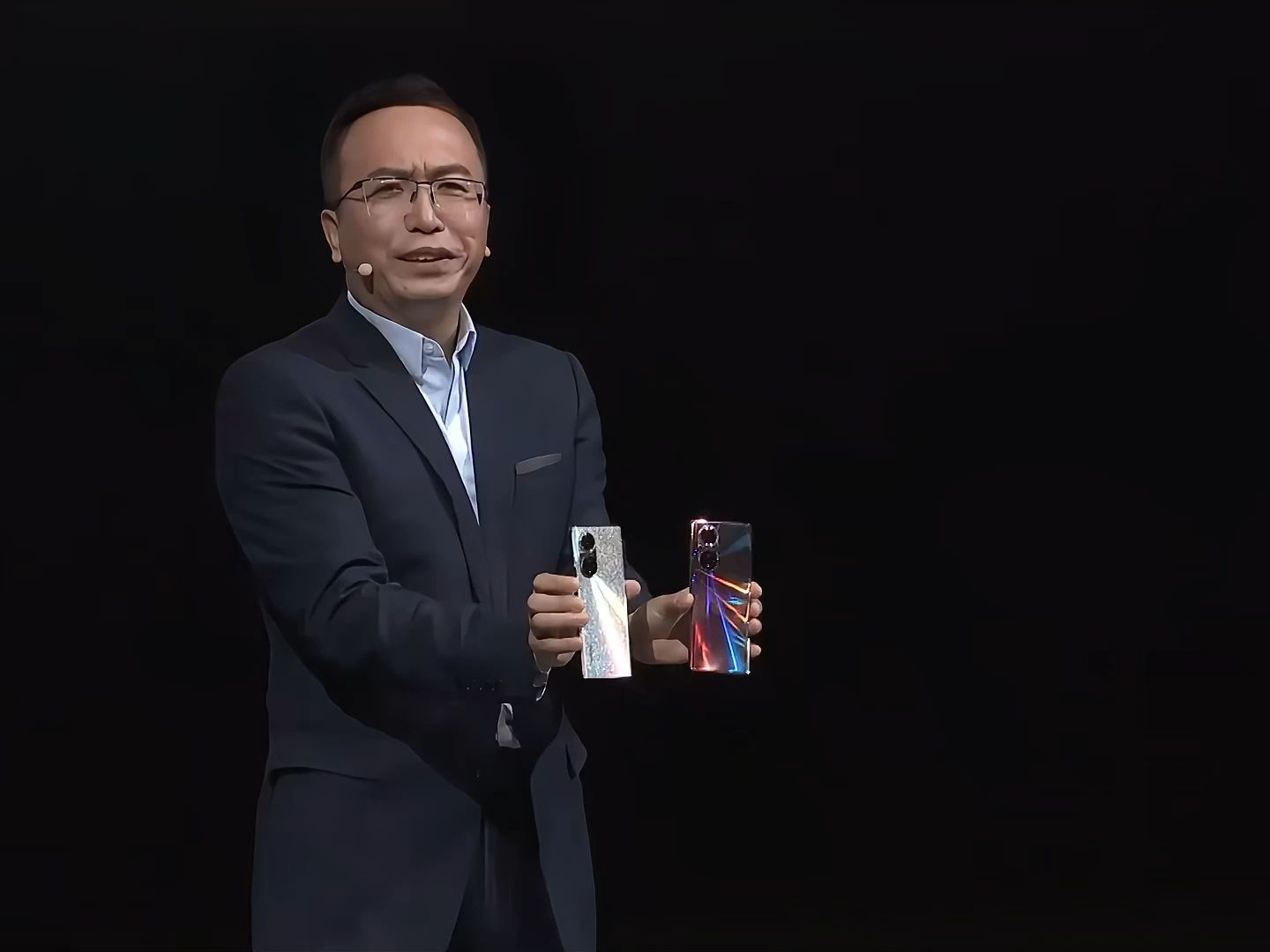 荣耀50#系列新品发布会上的裸眼3d效果