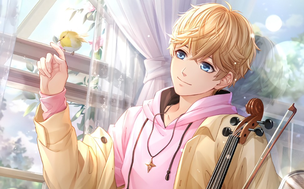 《恋与制作人》周棋洛 · 2021生日卡 · 金灿琴音