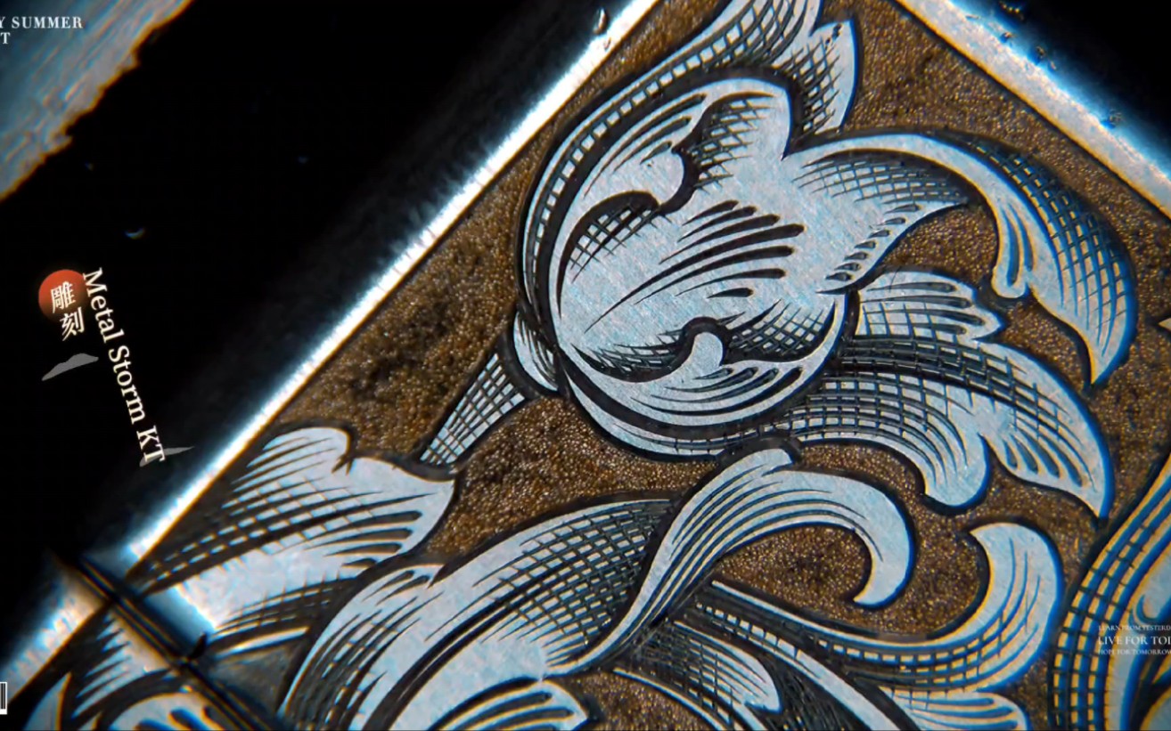 zippo手雕 林赛雕刻 雕金打火机