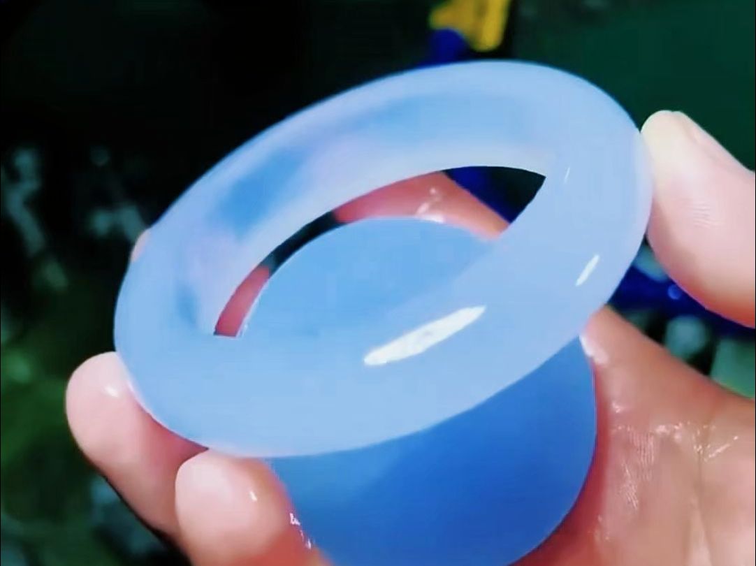 蓝玉髓玛瑙手镯#珠宝首饰#蓝玉髓#玛瑙手镯#玉手镯