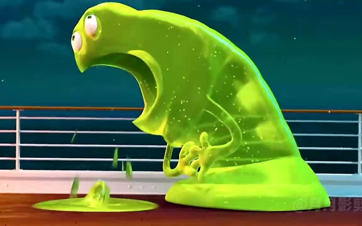 电影里的这四个绿头怪,你觉得哪个最奇葩?果冻怪还会生小宝宝