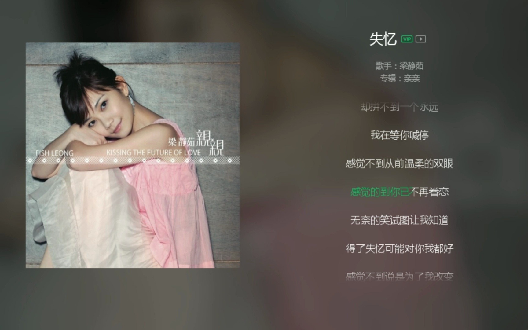 梁静茹【失忆】