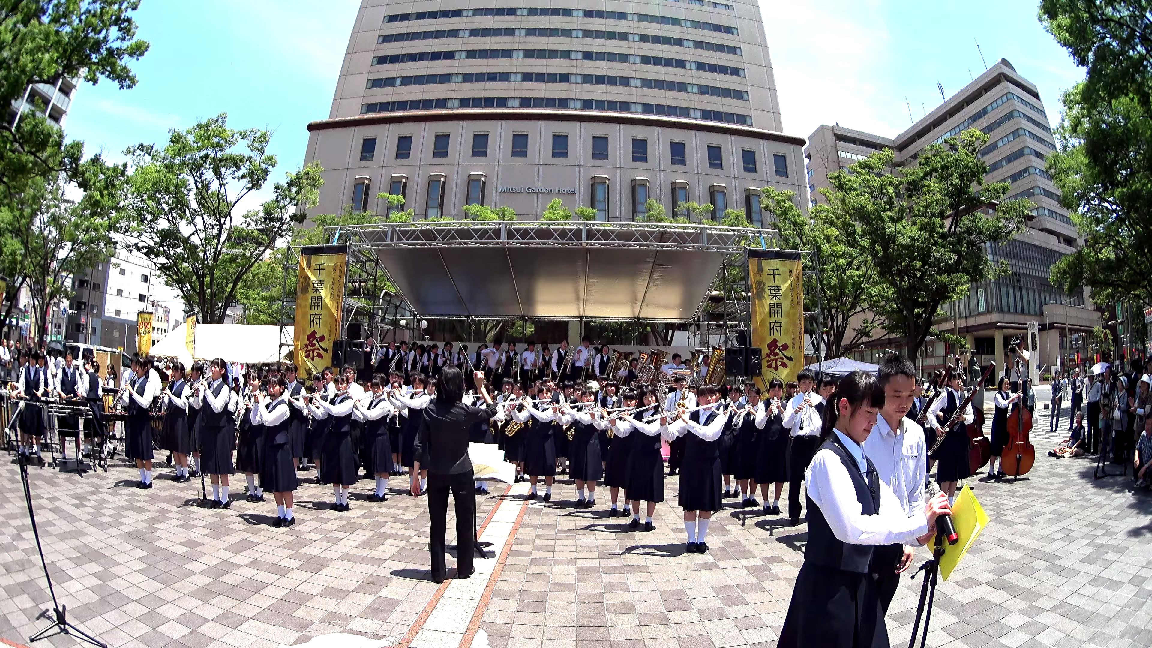 [图][2016-06-04]「勇气100％」日本动漫『忍者乱太郎』开场主题曲 千葉県立千葉商業高校吹奏楽部@千葉県千葉市中央区