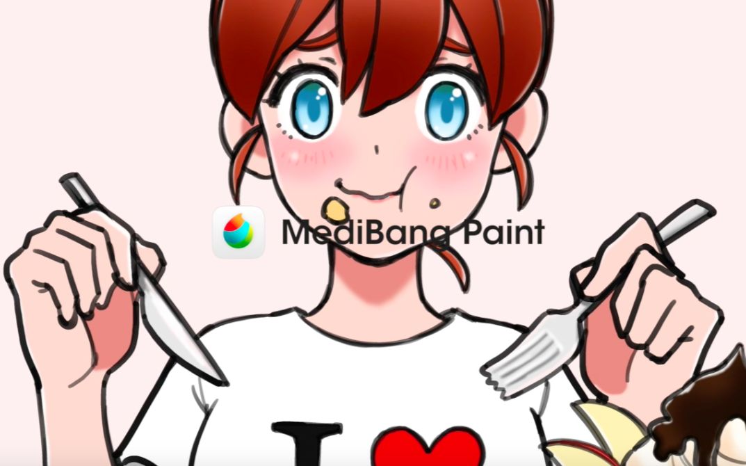 【MediBangPaint Pro】「节食少女+甜品」主题插画绘制过程哔哩哔哩bilibili