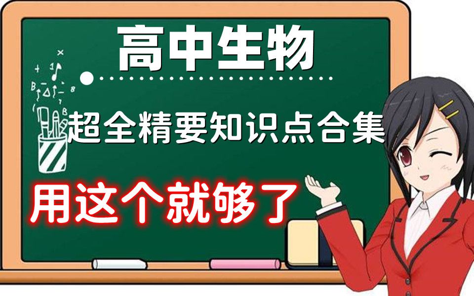 【高中生物】超全精要知识点合集!生物必修一、生物必修二、生物必修三、生物选修一、实验复习!电子版 可打印 免费分享!共22页哔哩哔哩bilibili