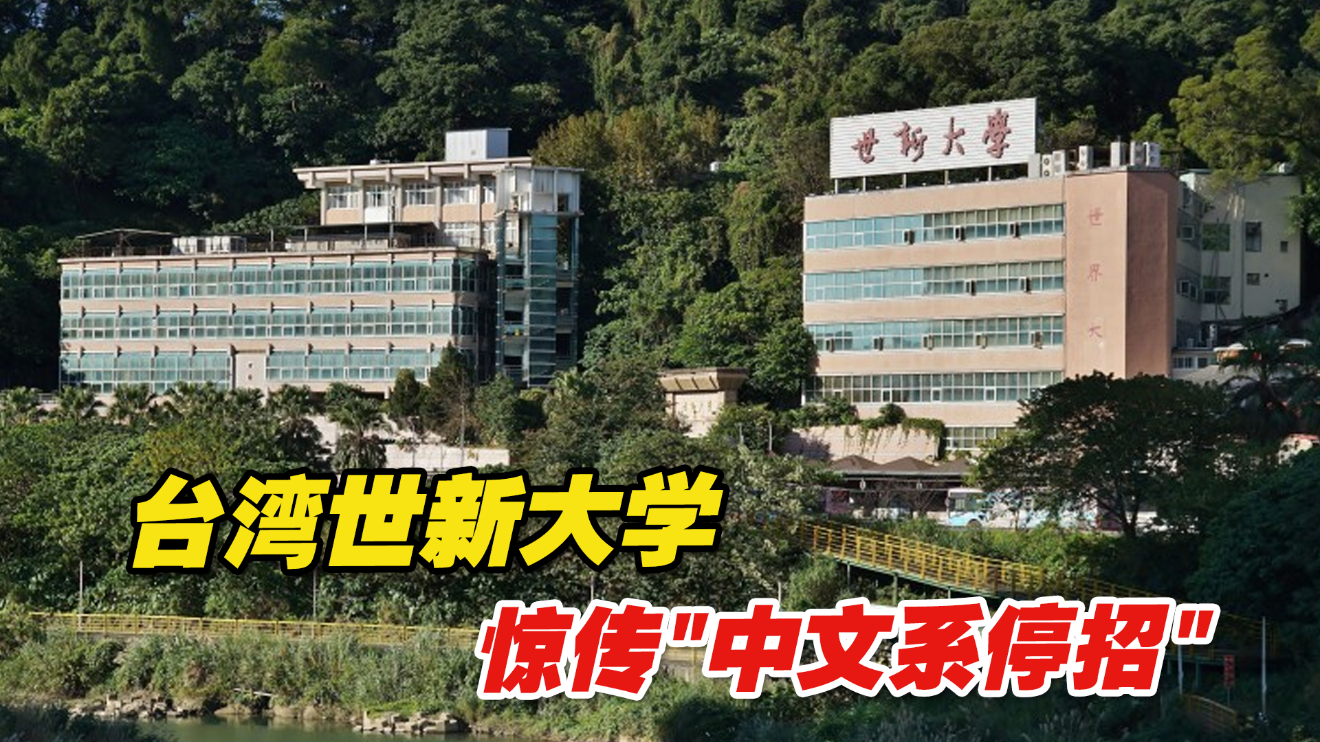 台湾世新大学惊传“中文系停招”,岛内舆论炸锅哔哩哔哩bilibili