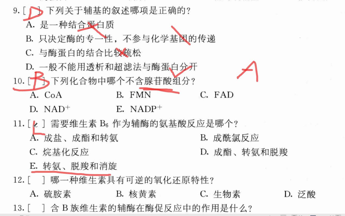 【生化考研】第八次训练酶的定义、特点、分类,酶活力单位及维生素哔哩哔哩bilibili