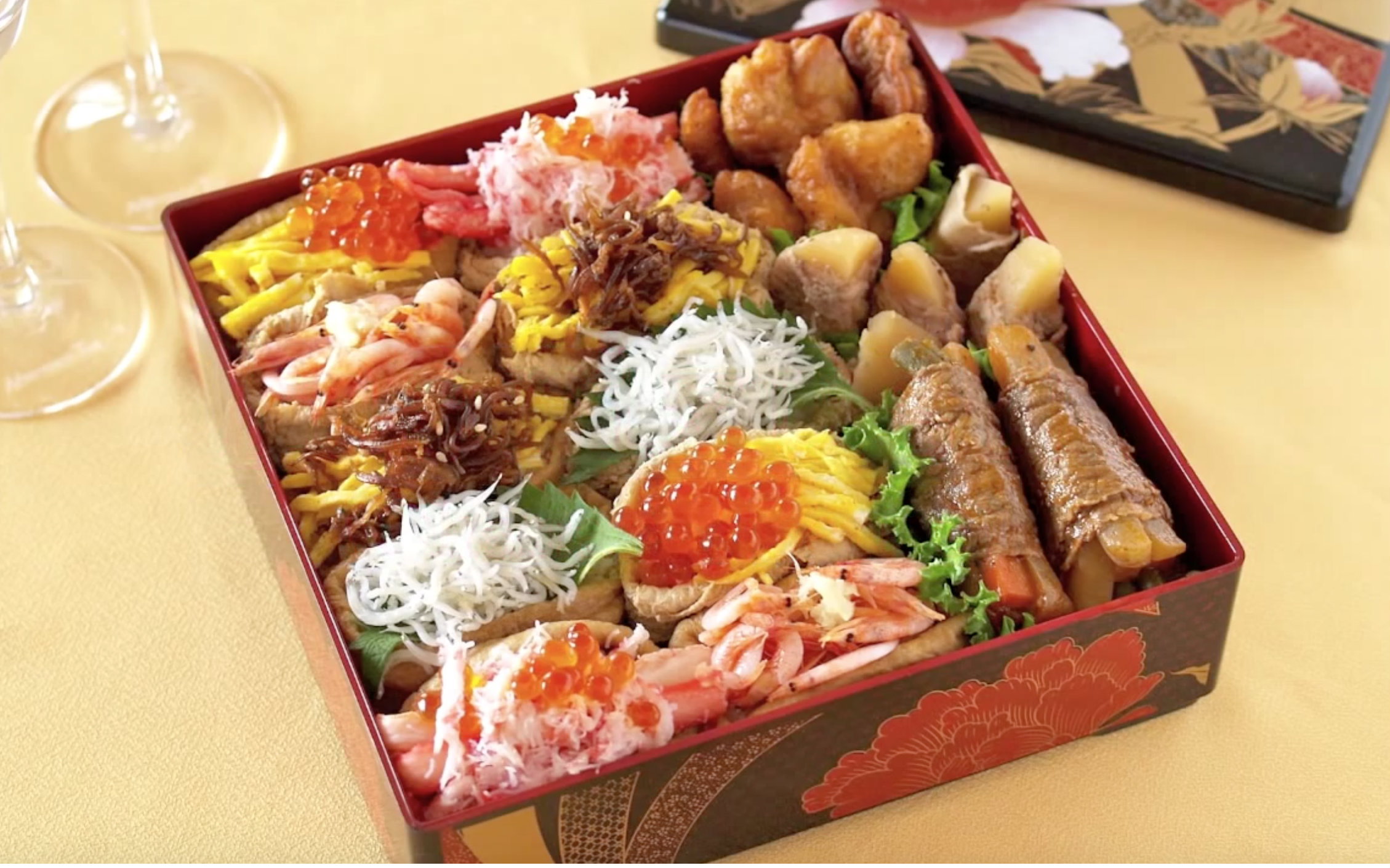 【ochikeron】带你制作[赏花豆皮寿司便当盒]