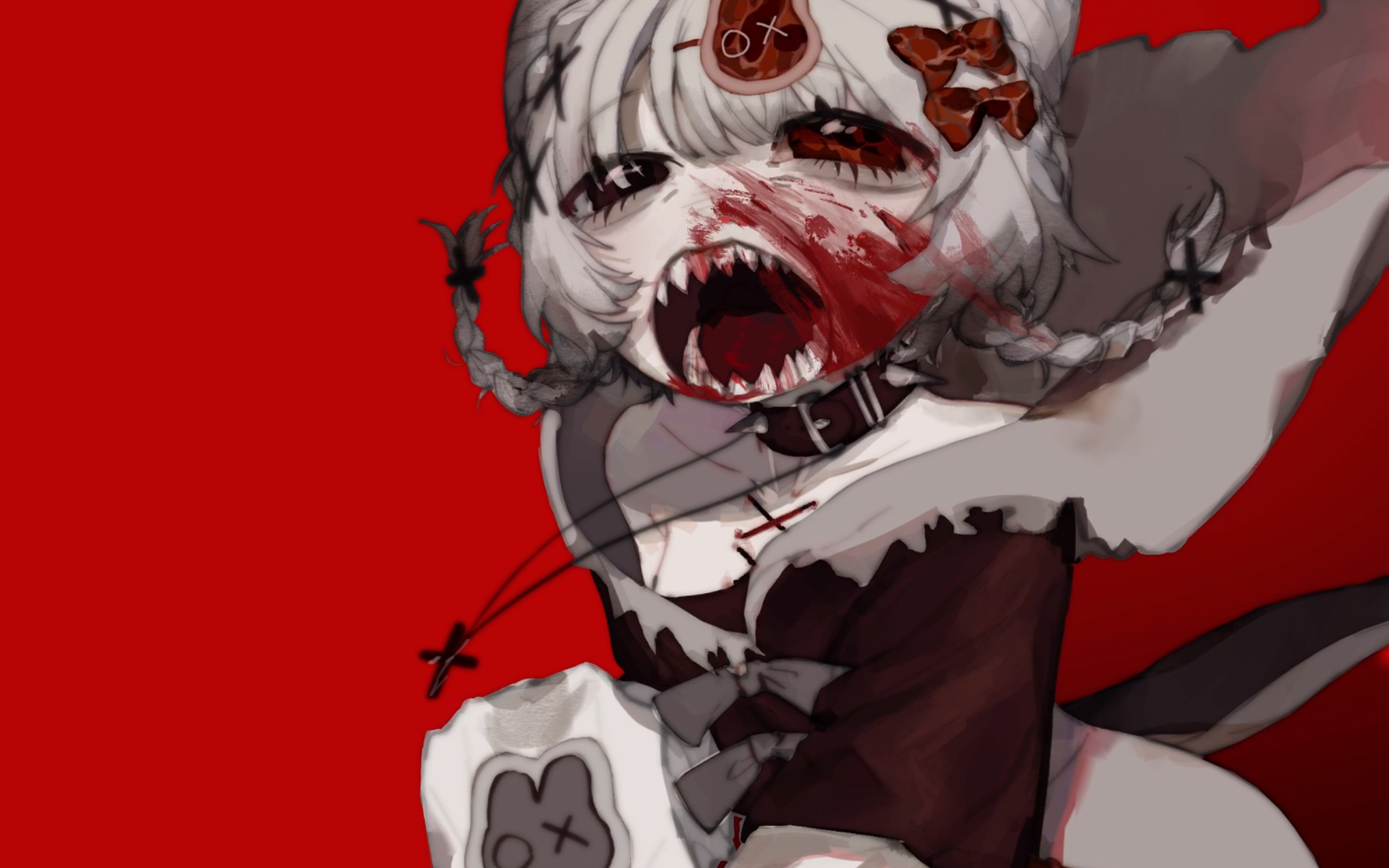 画一个血盆大口