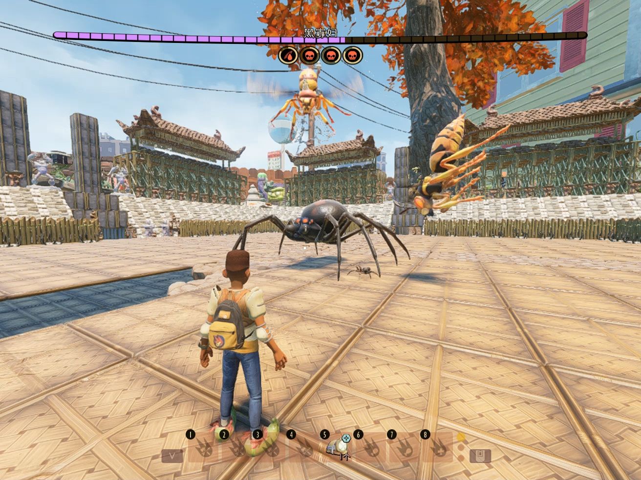 【禁闭求生】斗兽场系列第75期|加强的黑寡妇对战2只黄蜂和1只黄蜂雄