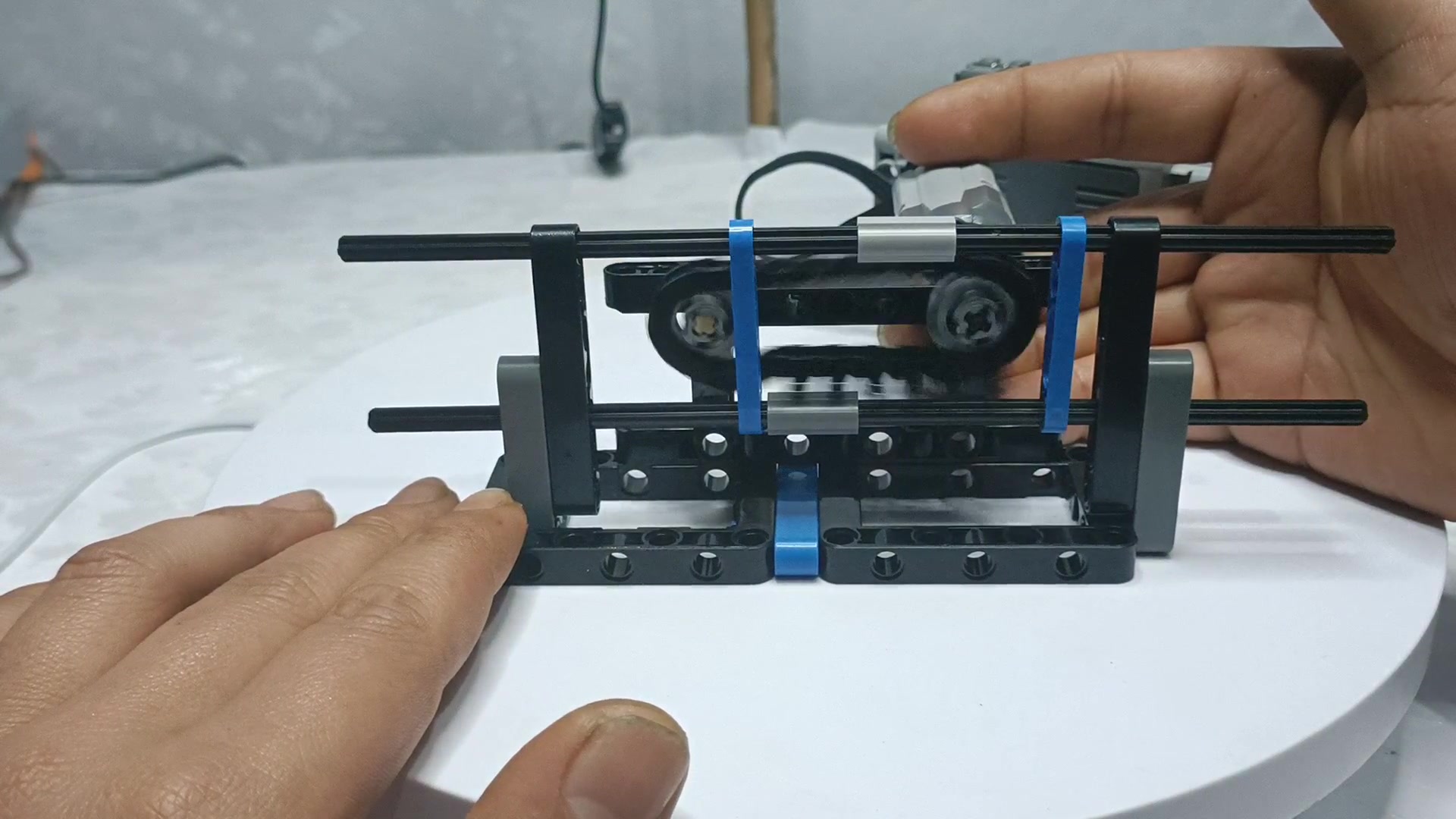 乐高搭建 链条往复机构