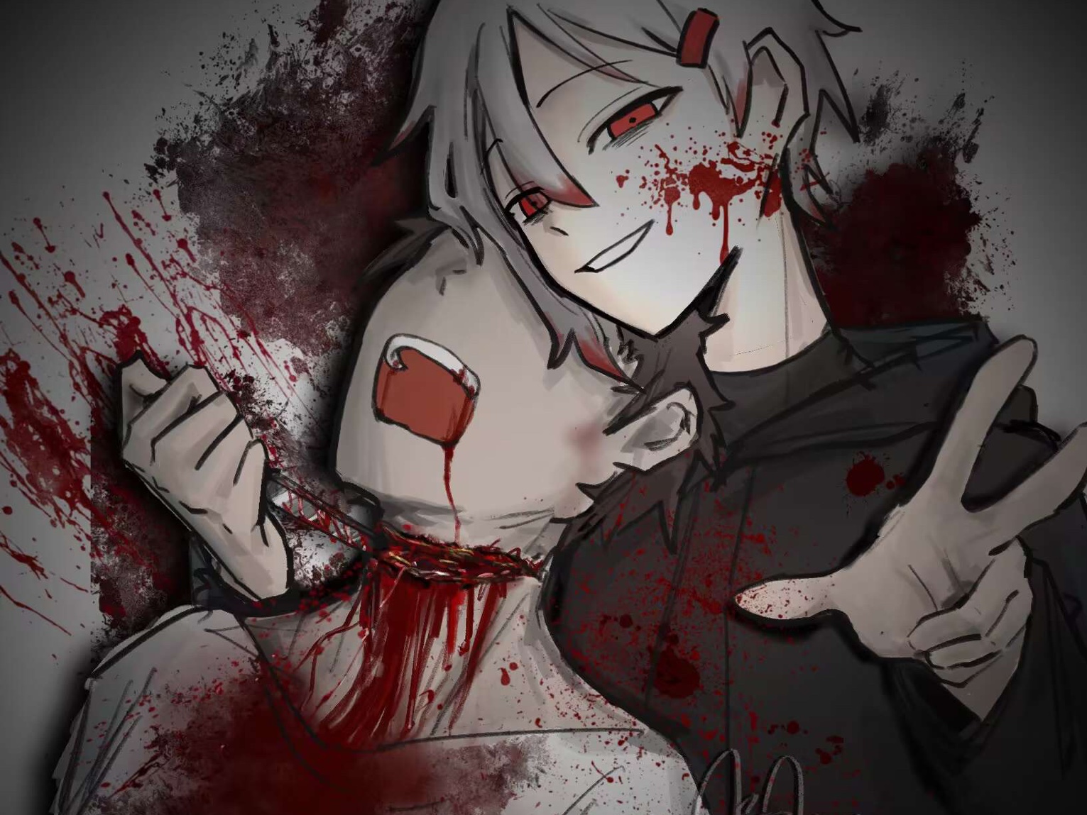 血腥预警"|||/冷知识,被割喉的人不是断气死的,是被血呛死的