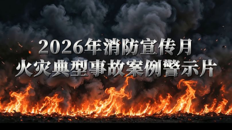 2026年消防宣传月——《火灾典型事故案例警示片》，以案示警，警钟长鸣！