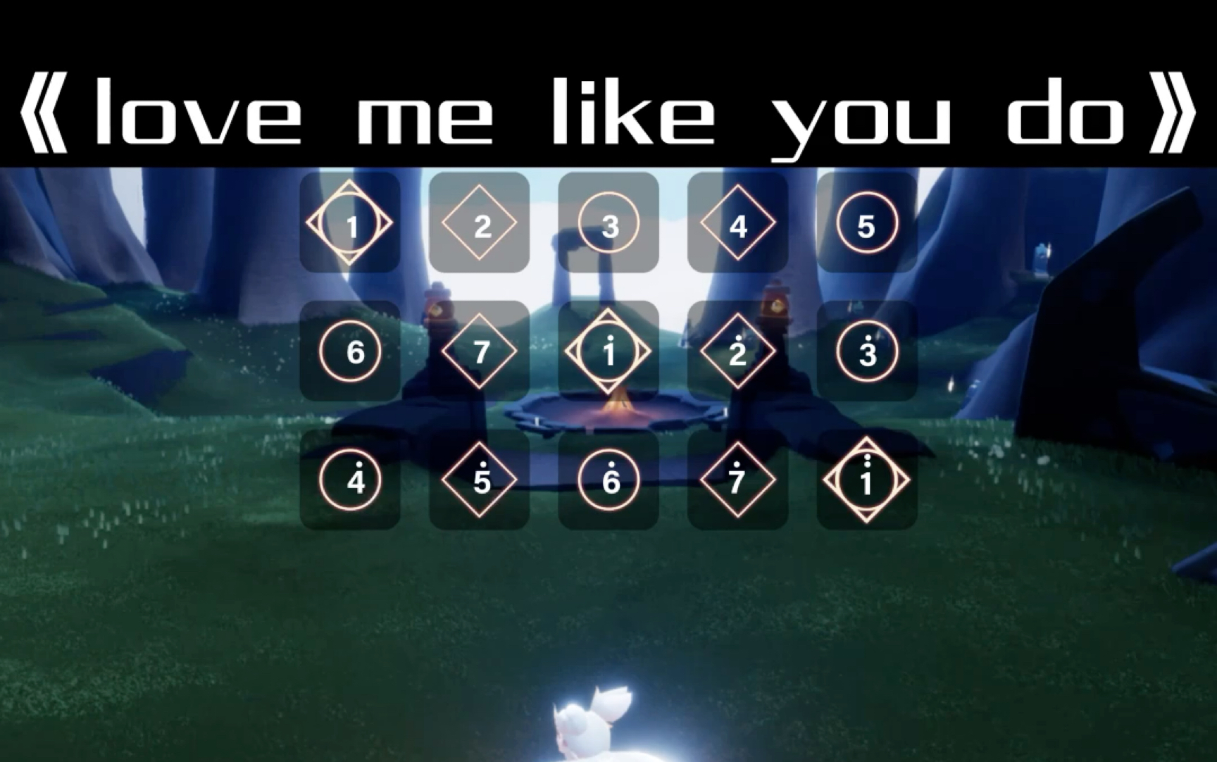 [图]光遇琴谱《love me like you do》