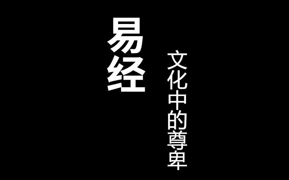 《易经》文化中的尊卑易传04哔哩哔哩bilibili