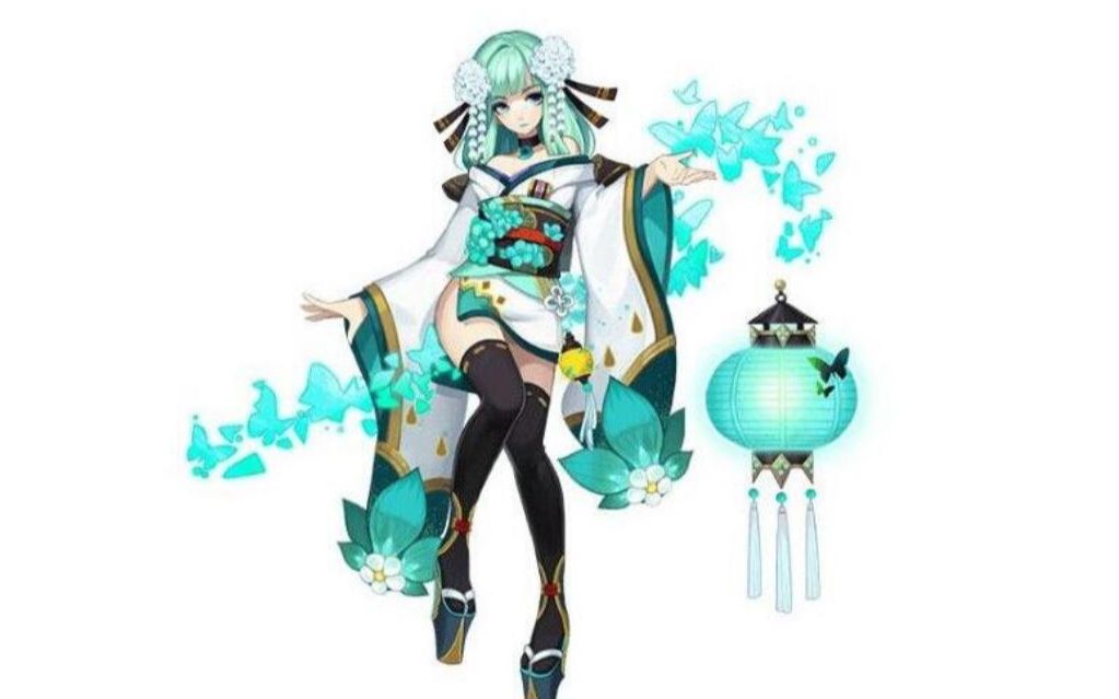 3d游戏角色3dmax阴阳师幽蝶花舞