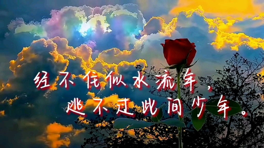 经不住似水流年,逃不过此间少年.