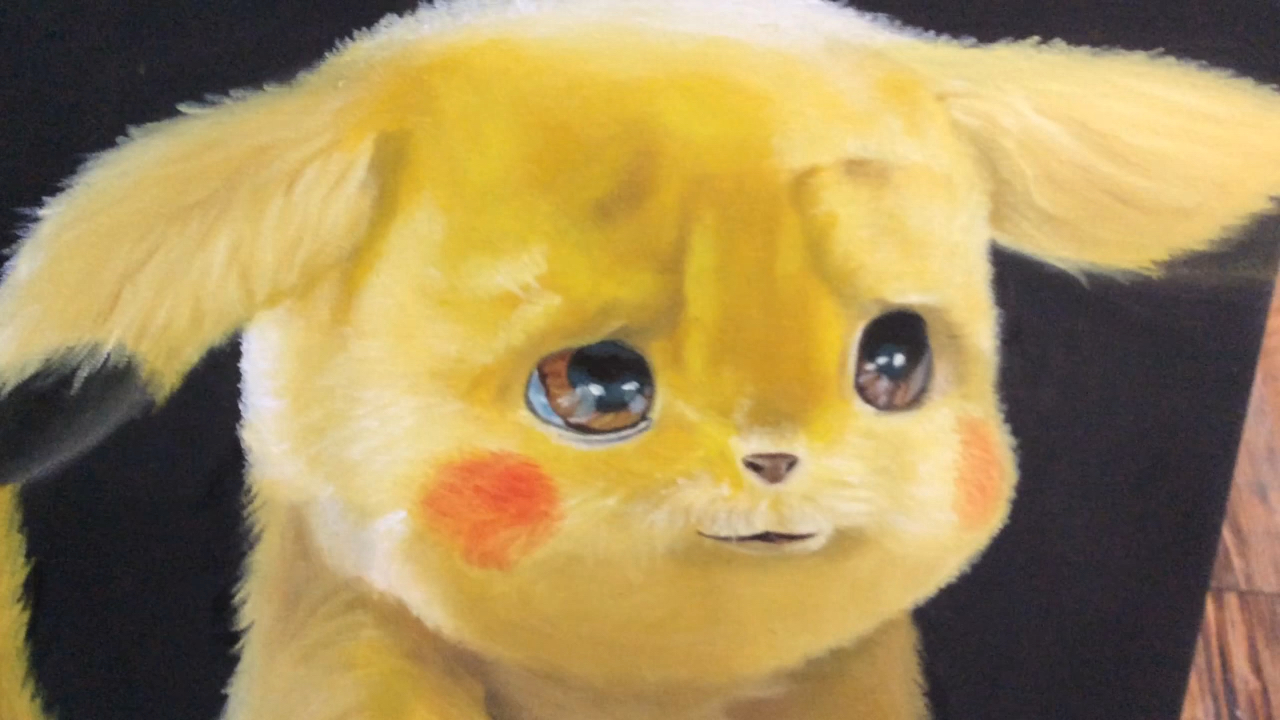【油画】撸个大侦探皮卡丘
