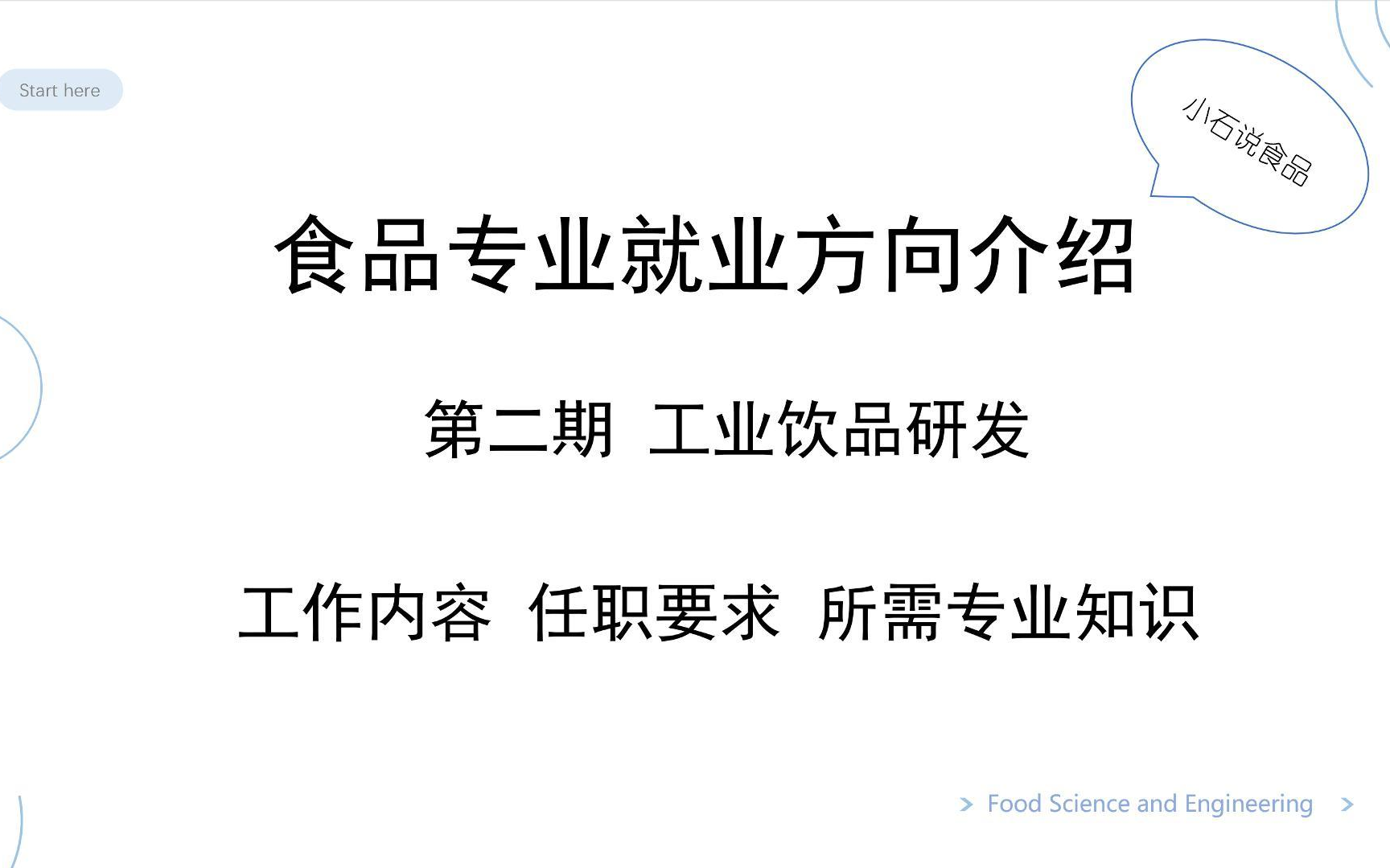 食品专业就业方向介绍 第二期 工业饮品研发哔哩哔哩bilibili